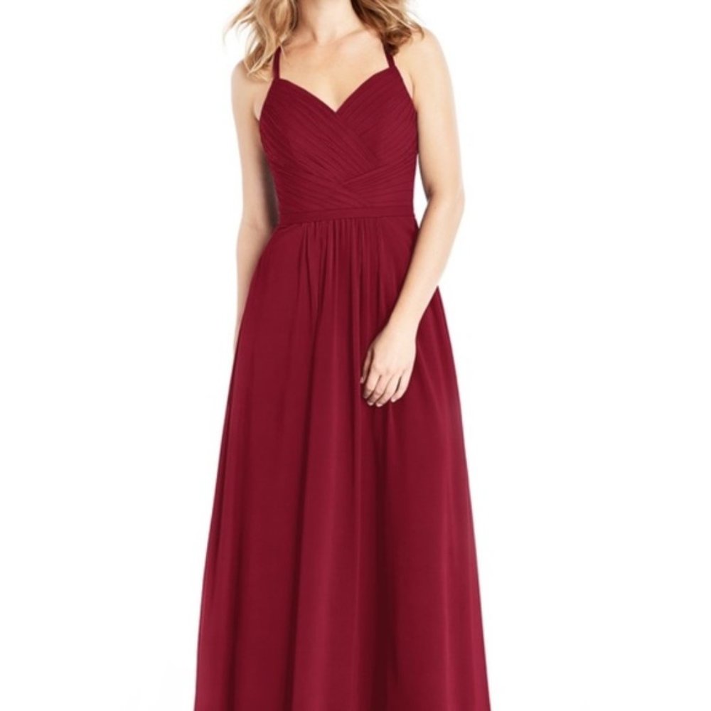 Azazie | Bridesmaid Dress style Amari in Burgundy Size A10